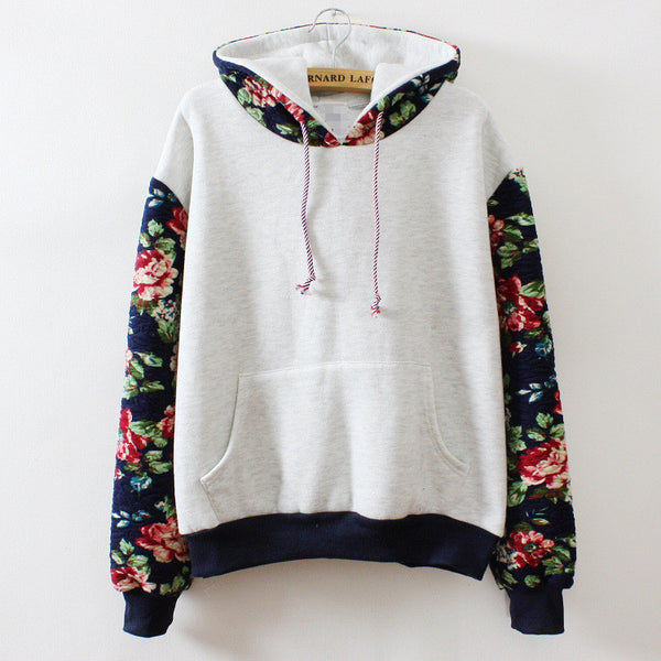 Design Flowers Hooded Sweater – is osps