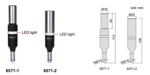 6571 - 3D Milling Cutter with LED - 3D Electronic Edge Finder