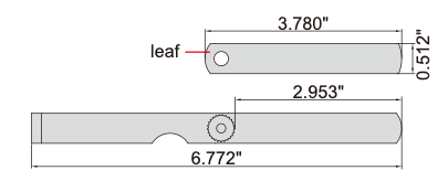 4608 - Filler Inches - Steel dimensions