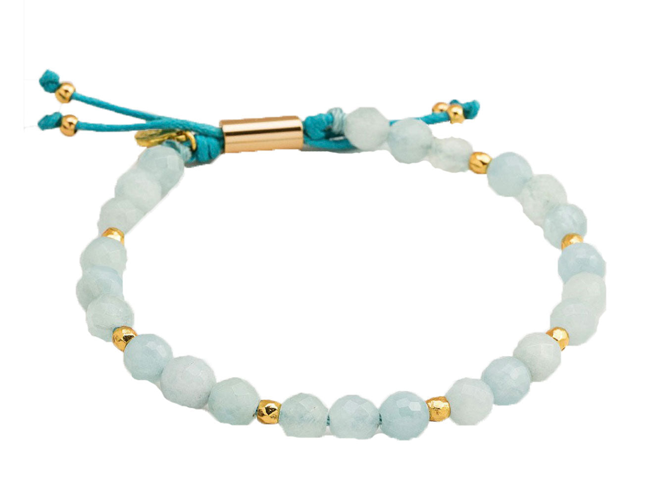 Gorjana Women's Aquamarine Truth Power Gemstone Beaded Bracelet