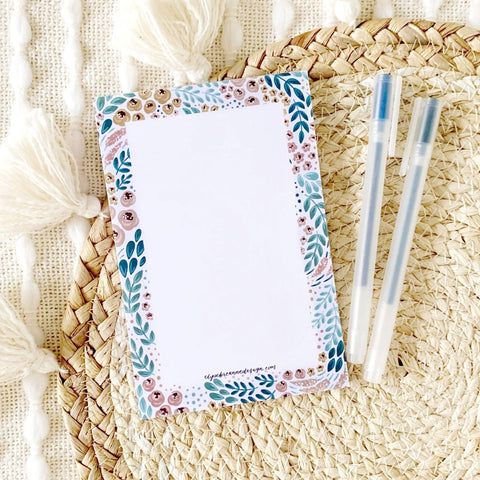 floral notepad