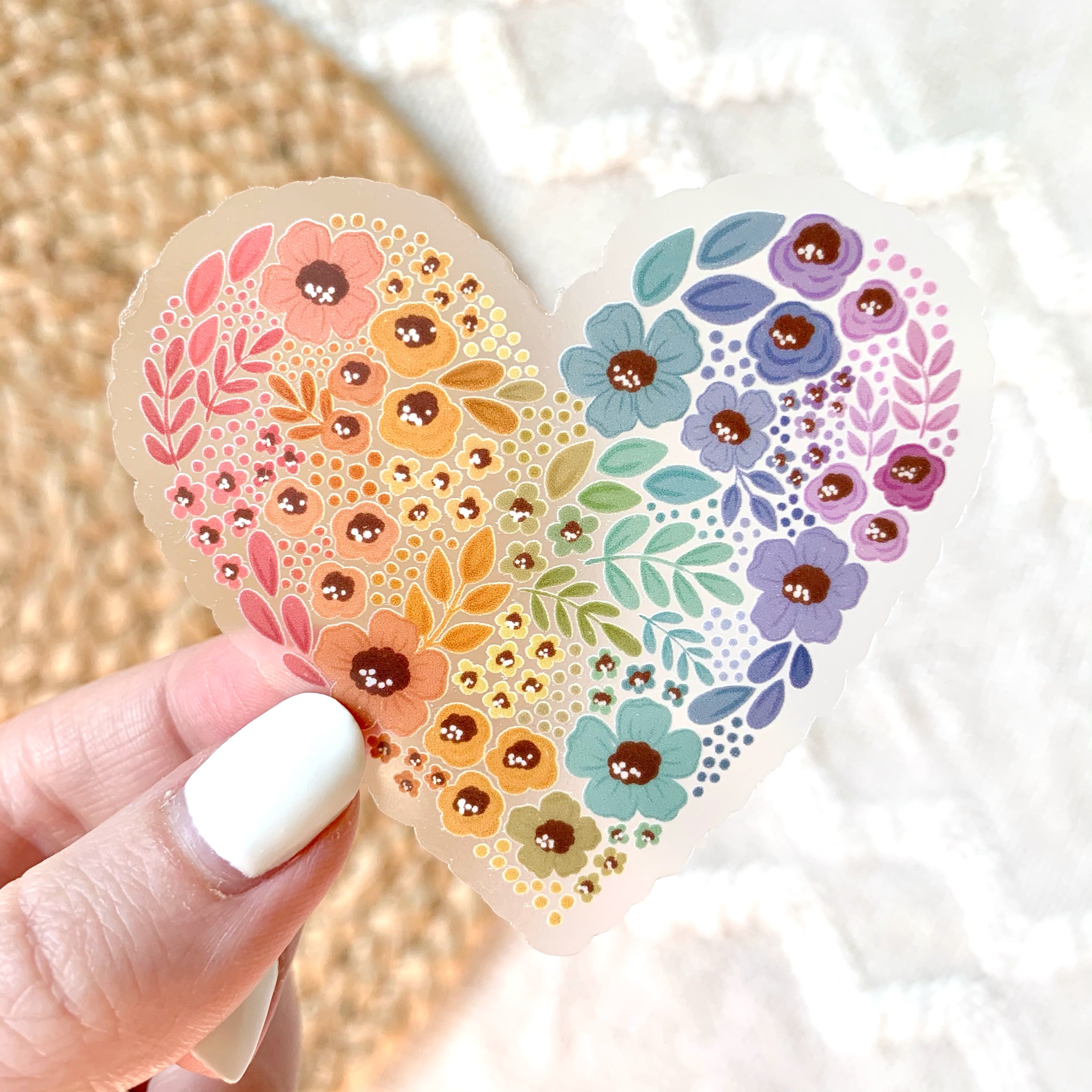 Transparent clear matte Heart bubble Stickers – YourCreativeStudio