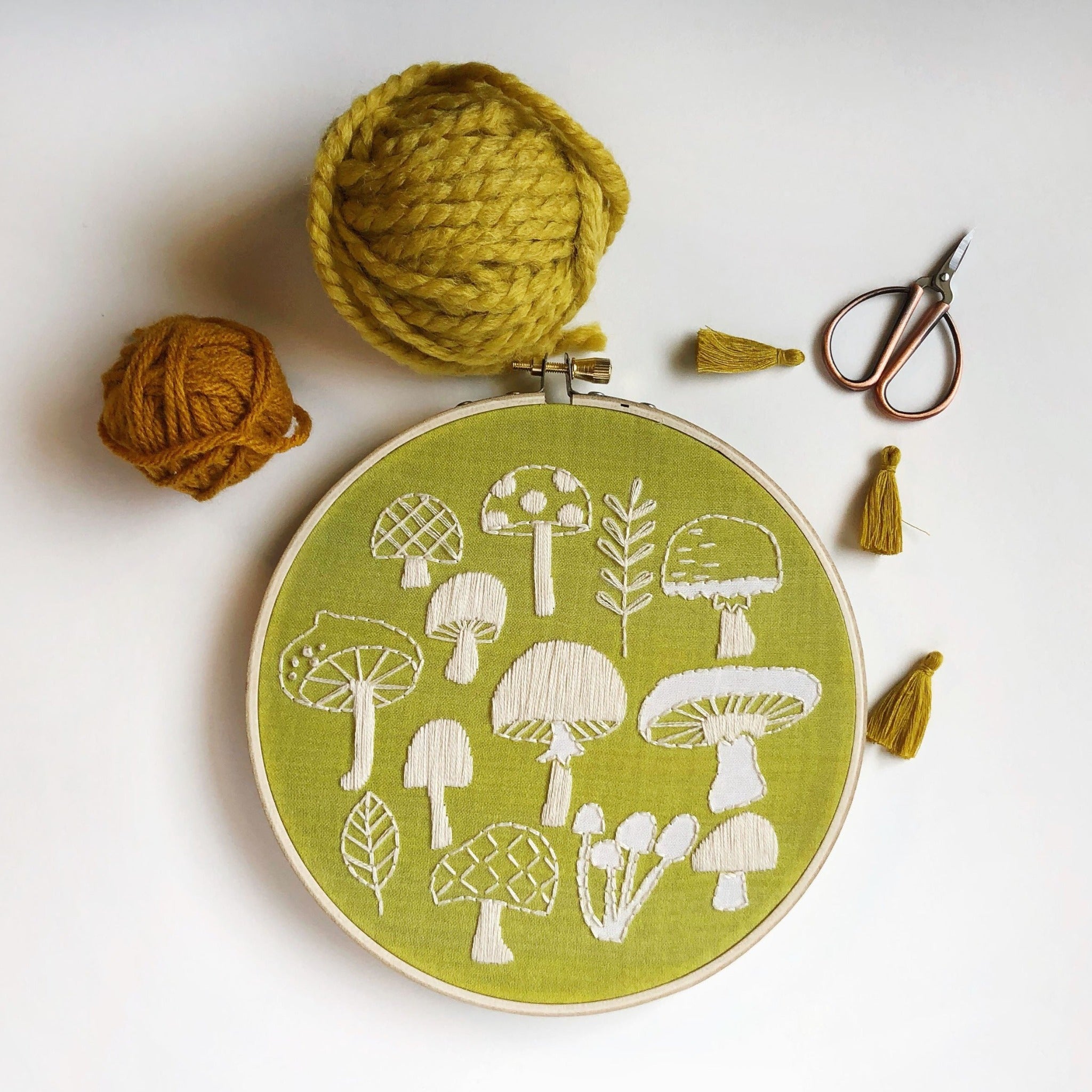 Woodland Mushrooms Embroidery Kit