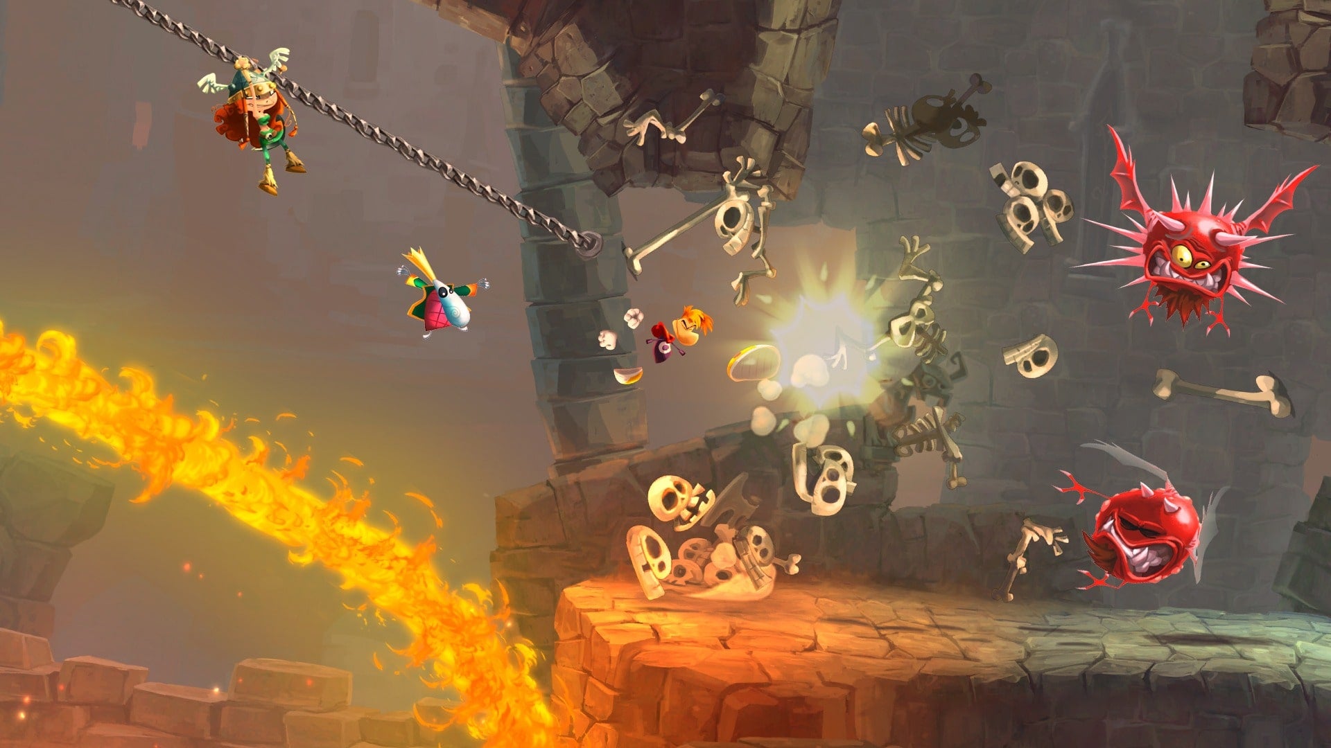 Rayman Origins gameplay.  Rayman origins, Rayman legends, Game design