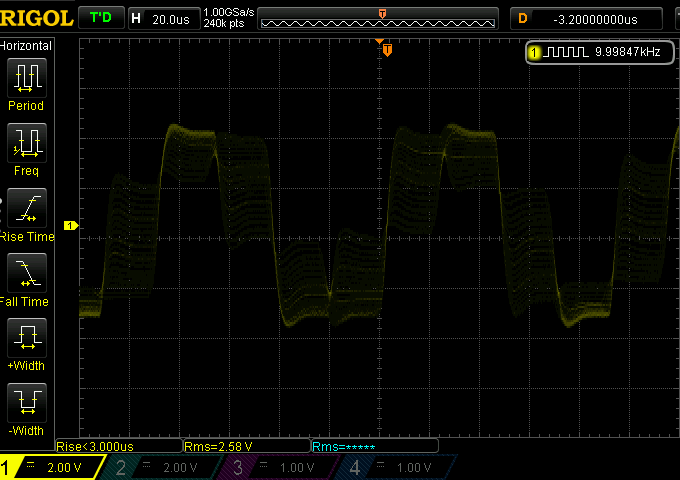 Aqua La Scala 10kHz sine wave