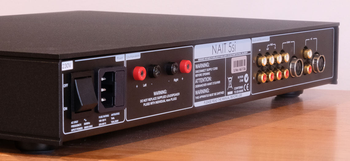 Naim NAIT 5si integrated amplifier rear panel