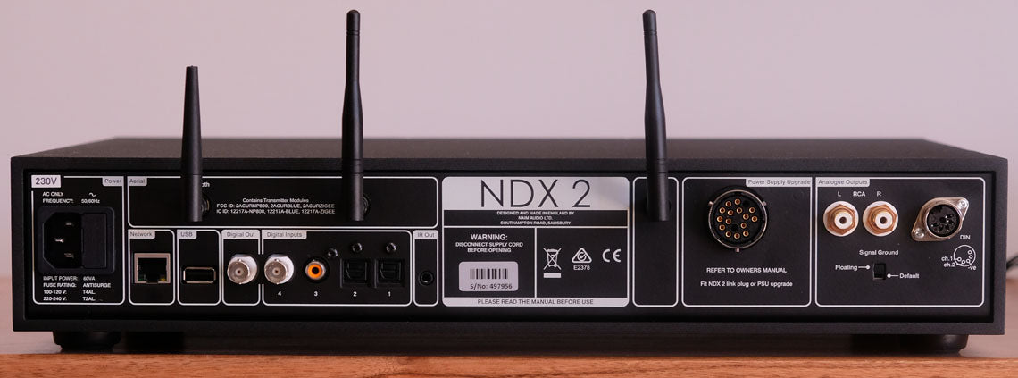 Naim NDX 2 network player - rear panel