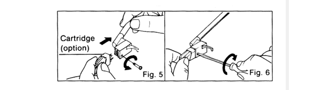 How to mount a P-Mount cartridge, from the manual of an old Technics turntable