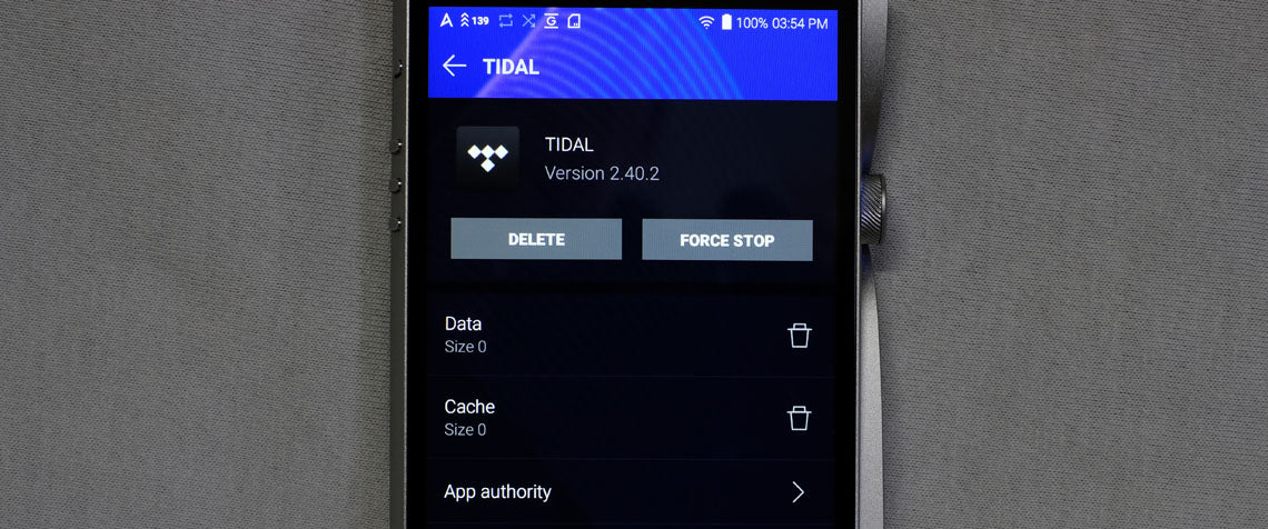 Astell&Kern DAP screen