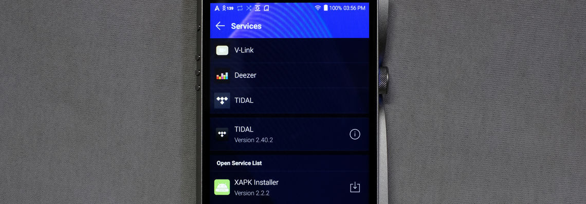 Astell&Kern DAP screen