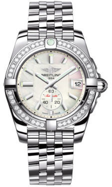 Breitling - Galactic 36 Automantic Stainless Steel - Diamond Bezel - Pilot Bracelet