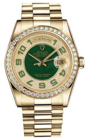 Rolex - Day-Date President Yellow Gold - 52 Diamond Bezel - President – Brands Direct - Luxury Watches Largest Discounts