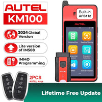 Autel MaxiIM KM100 Key Fob Programmer Immobilizer Tool Key Creation IMMO Learning Chip Read Write Cloning Frequency Detection - Dynamex