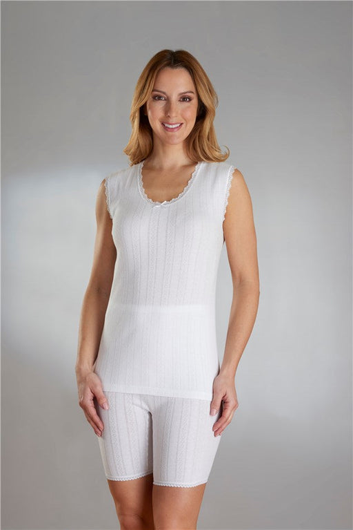 Vedonis 100% Cotton French Neck Seamfree Cami — Sandras-Online