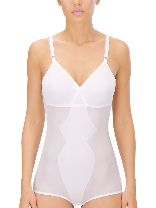 Premier Lingerie 'silhouette Collection White Satin Madame 'X' Open  Corselette Shapewear mx150w 