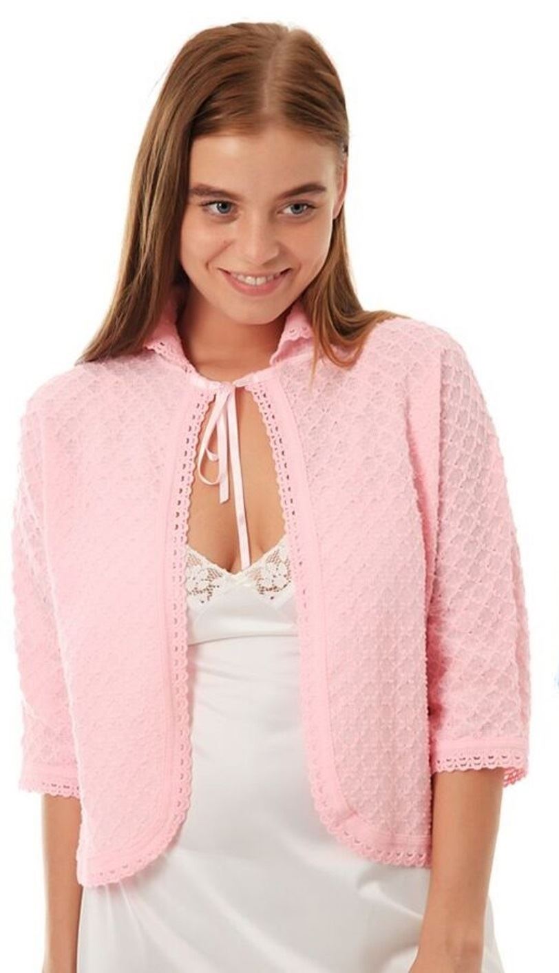 British Made Lady Olga Knitted Bed Jacket