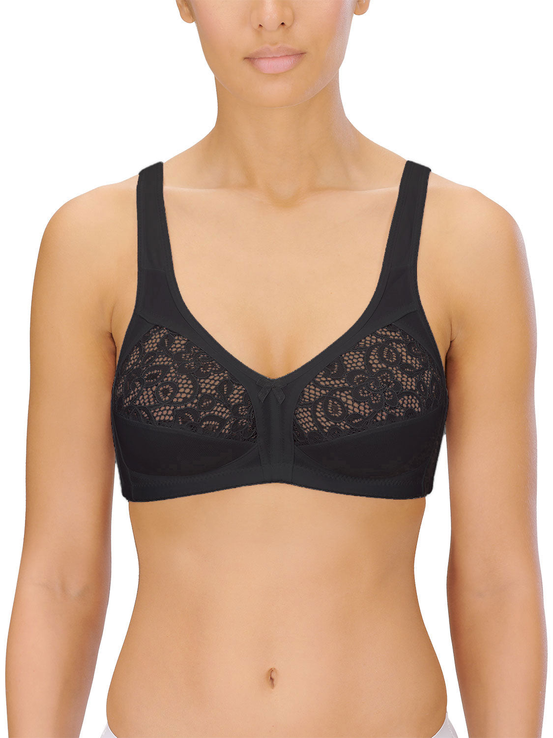 Naturana Soft Cup Firm Control Bra Black up to F Cup Style 5046