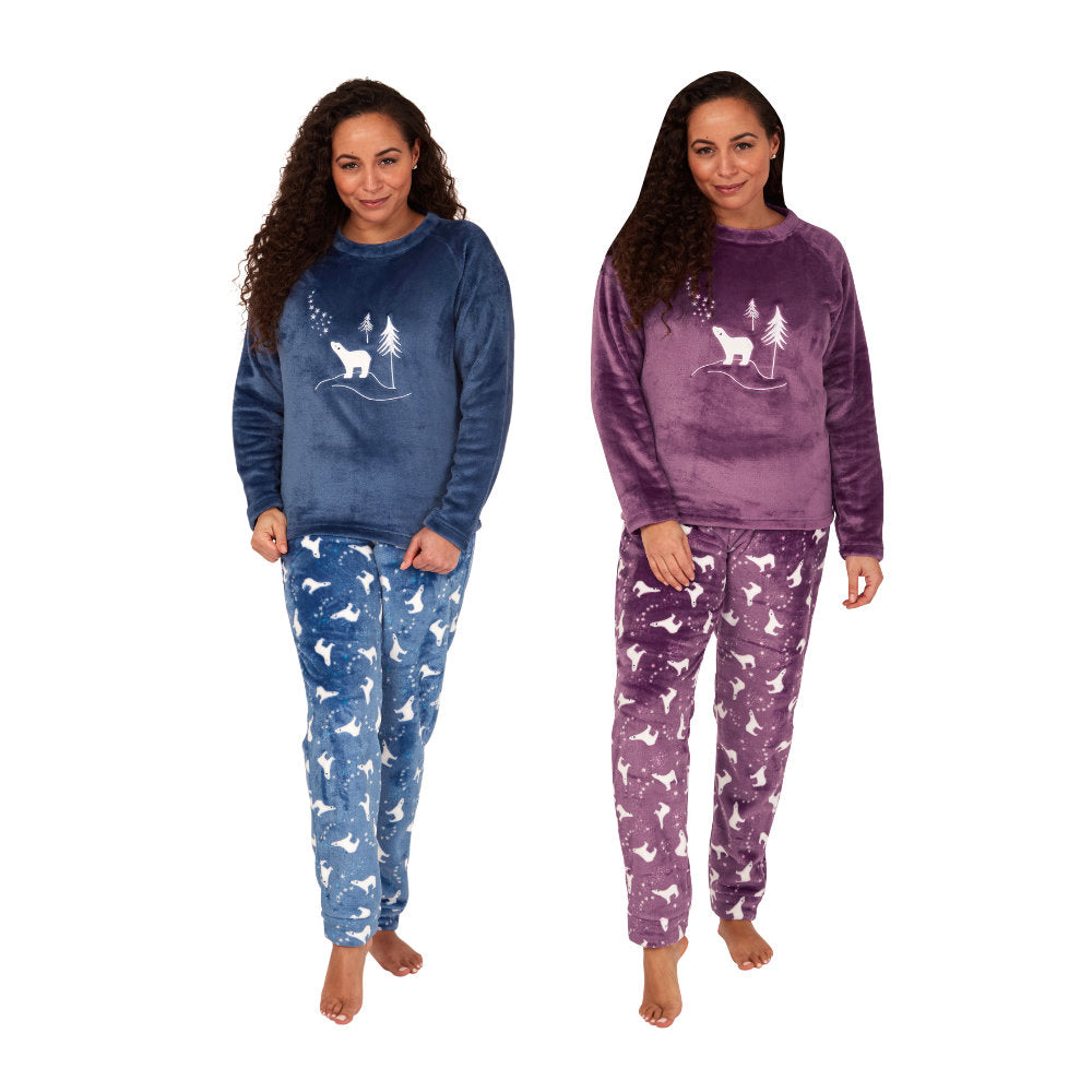 Supersoft Fleece Polar Bear Print Pyjamas