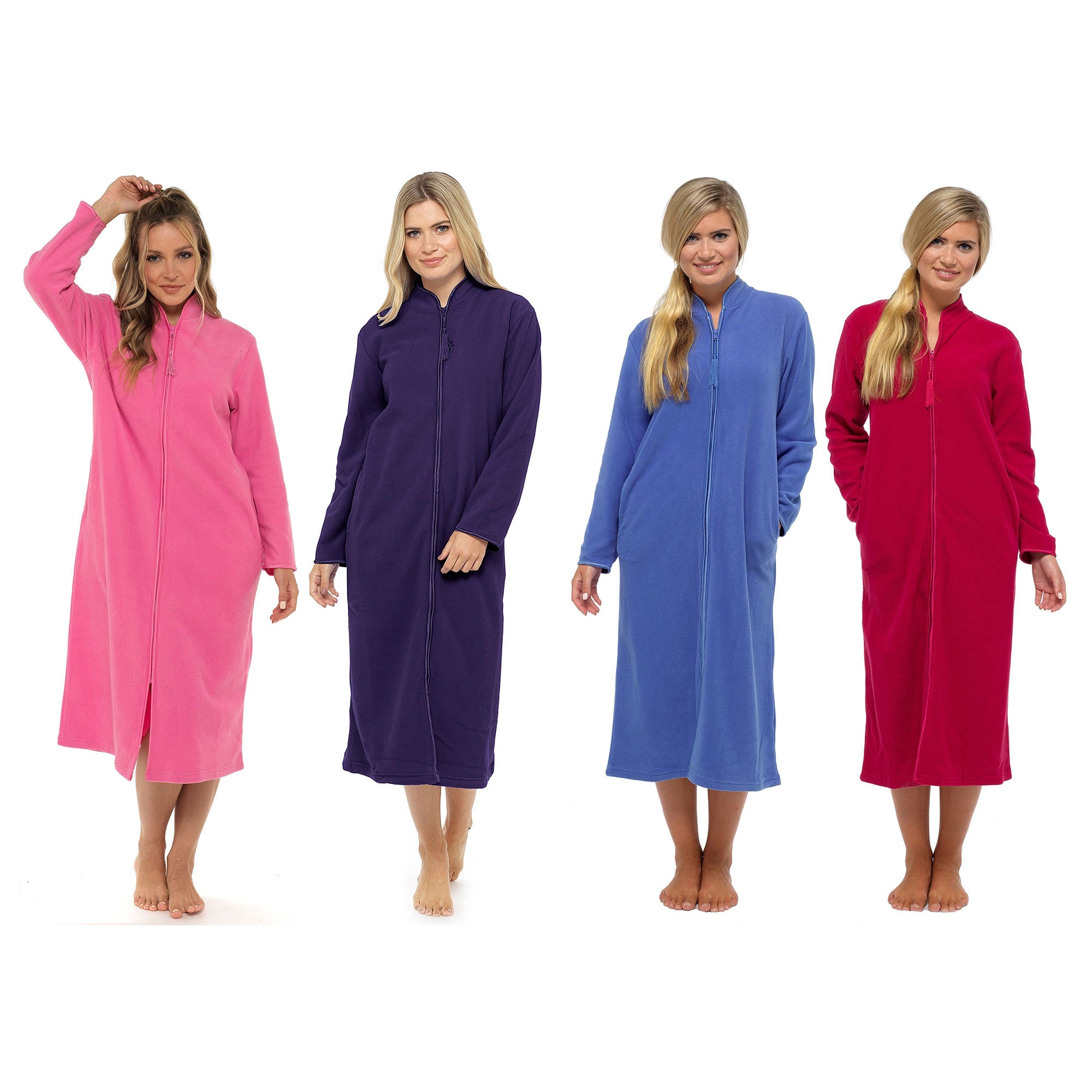 Lady Olga Ladies Polar Fleece Zip Front Dressing Gown