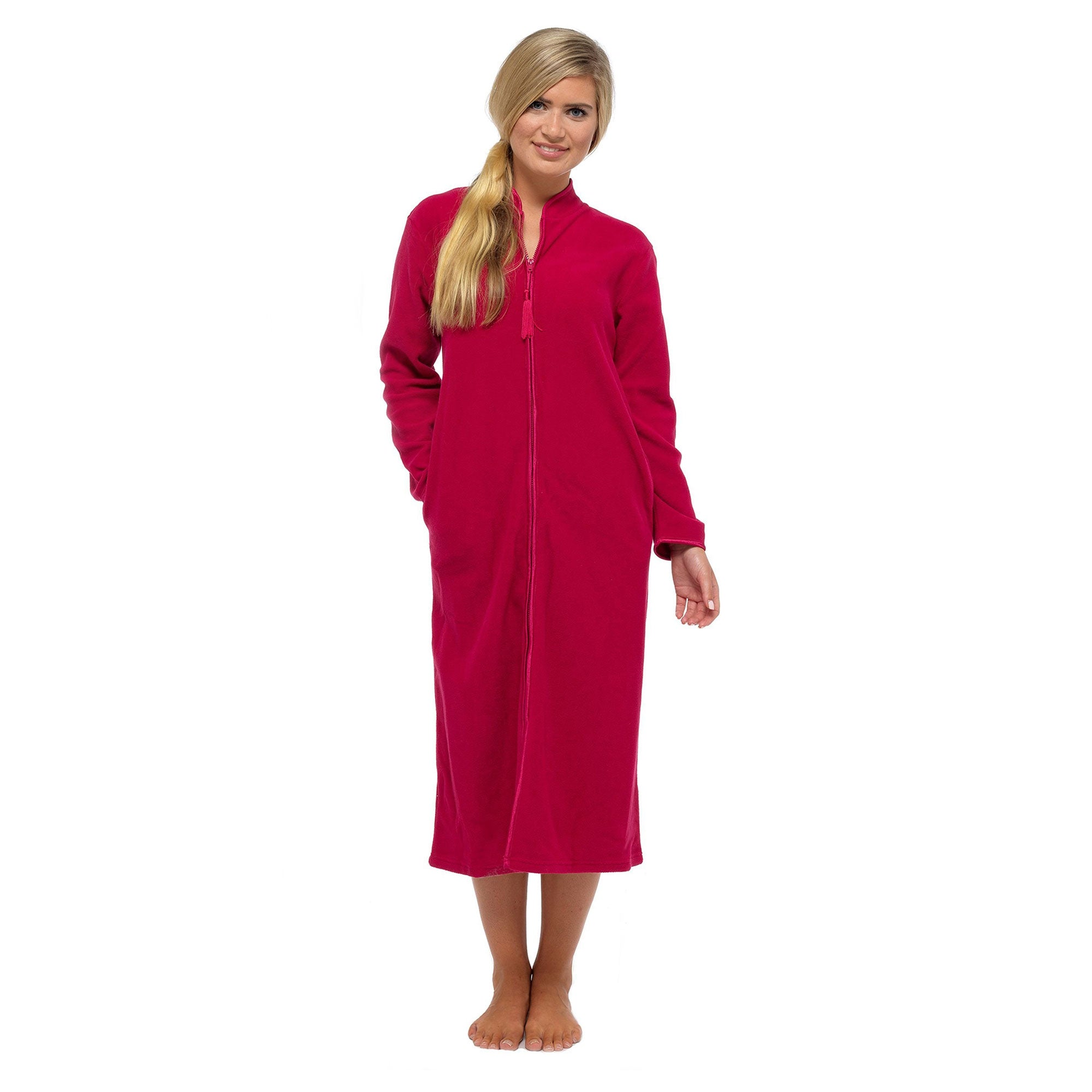 Lady Olga Ladies Polar Fleece Zip Front Dressing Gown