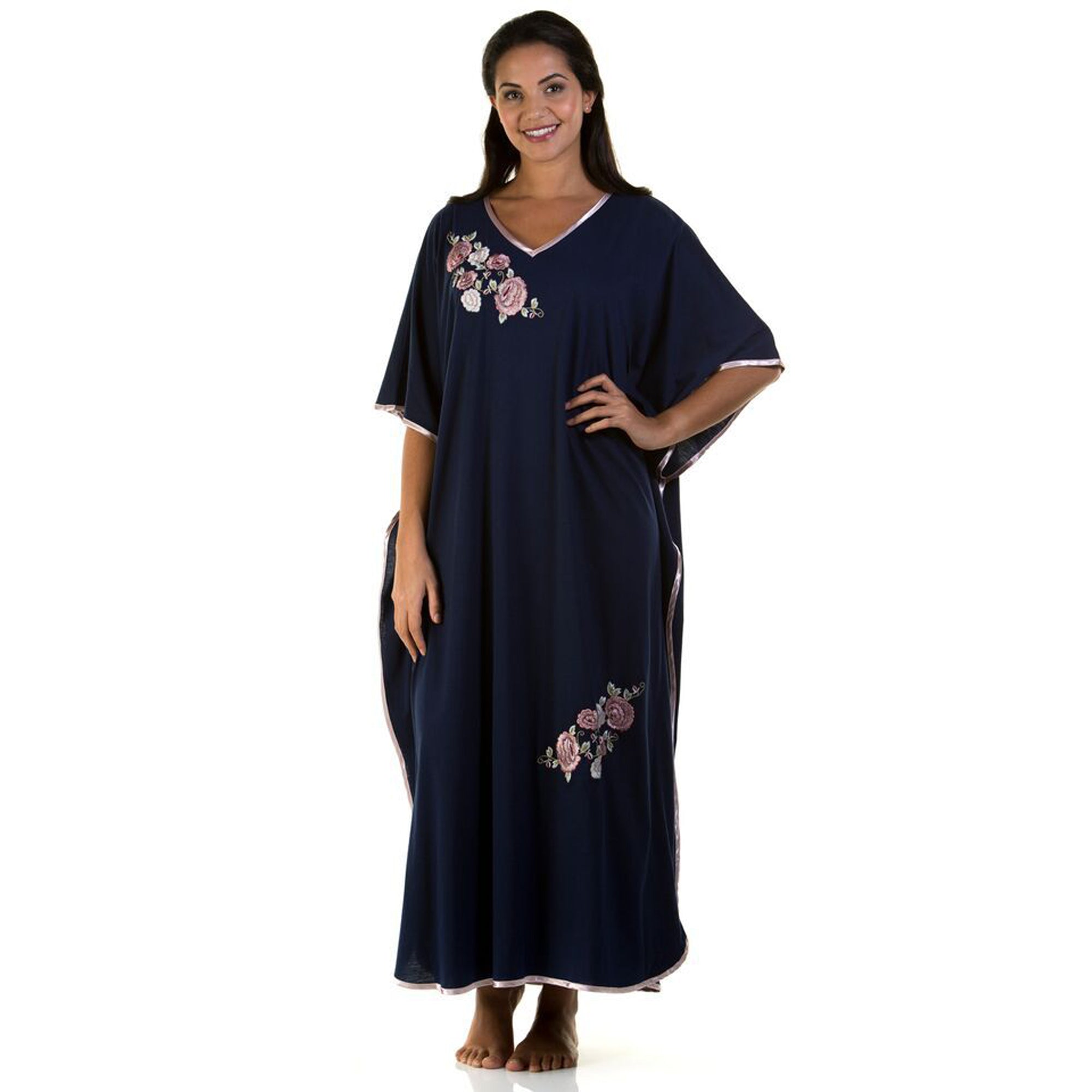 Long Length Embroidered Kaftan