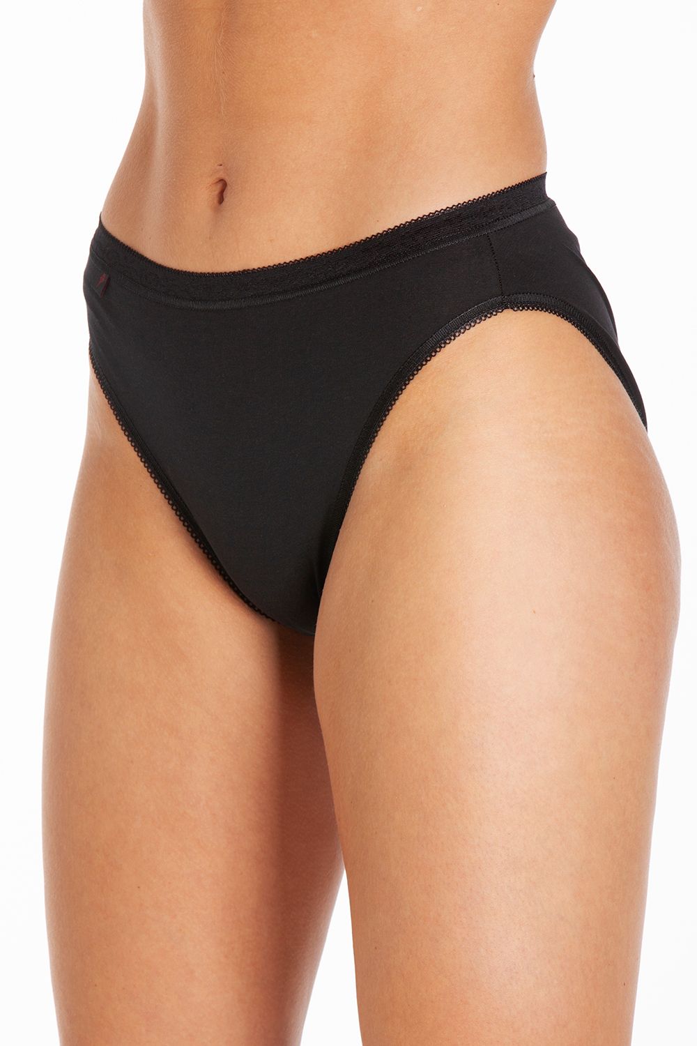 La Marquise Cotton And Lycra High Cut Brief – 3 Pack