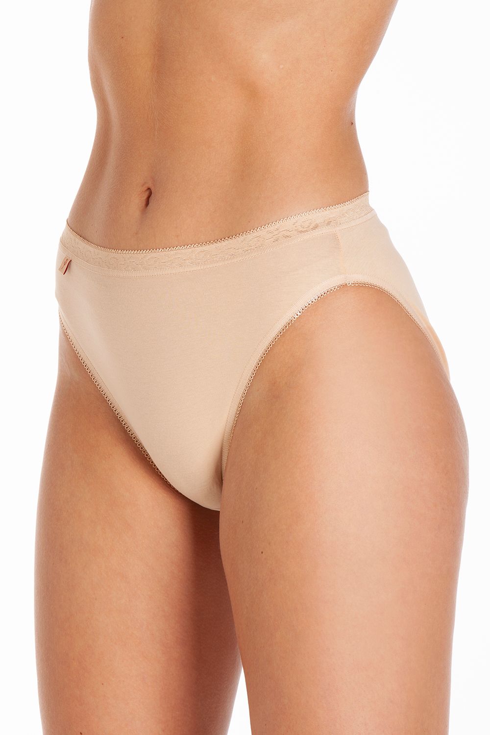 La Marquise Cotton And Lycra High Cut Brief – 3 Pack