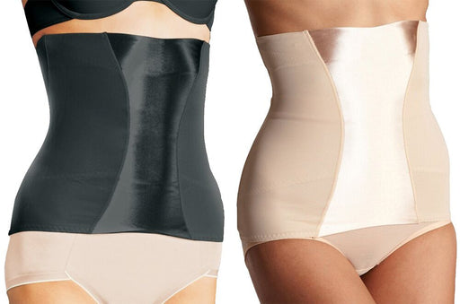 Ladies Firm Control High Waisted Briefs With Satin Panel by Beauforme -  Lord Wholesale Co