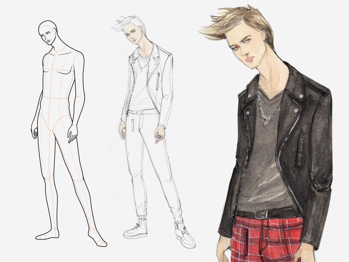 6,035 Man Fashion Sketch Walking Images, Stock Photos, 3D objects, &  Vectors | Shutterstock