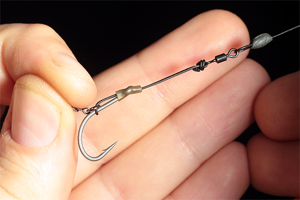 The finished Hinged multi rig is a superbly effective big carp rig, that is neat and refined with plenty of movement