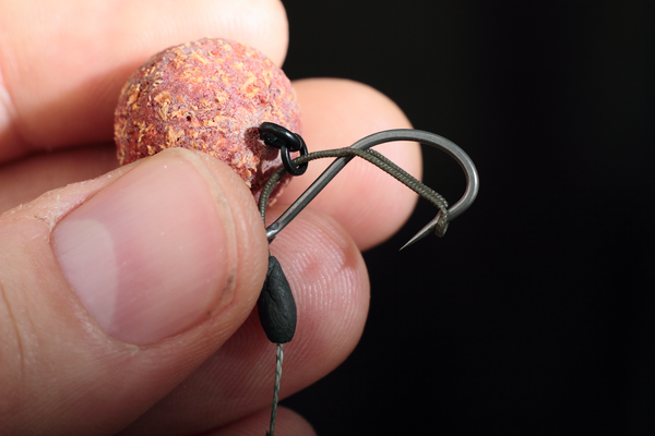 Hook and hookbait changed - Now slip the loop back over the point of the hook and back into positon
