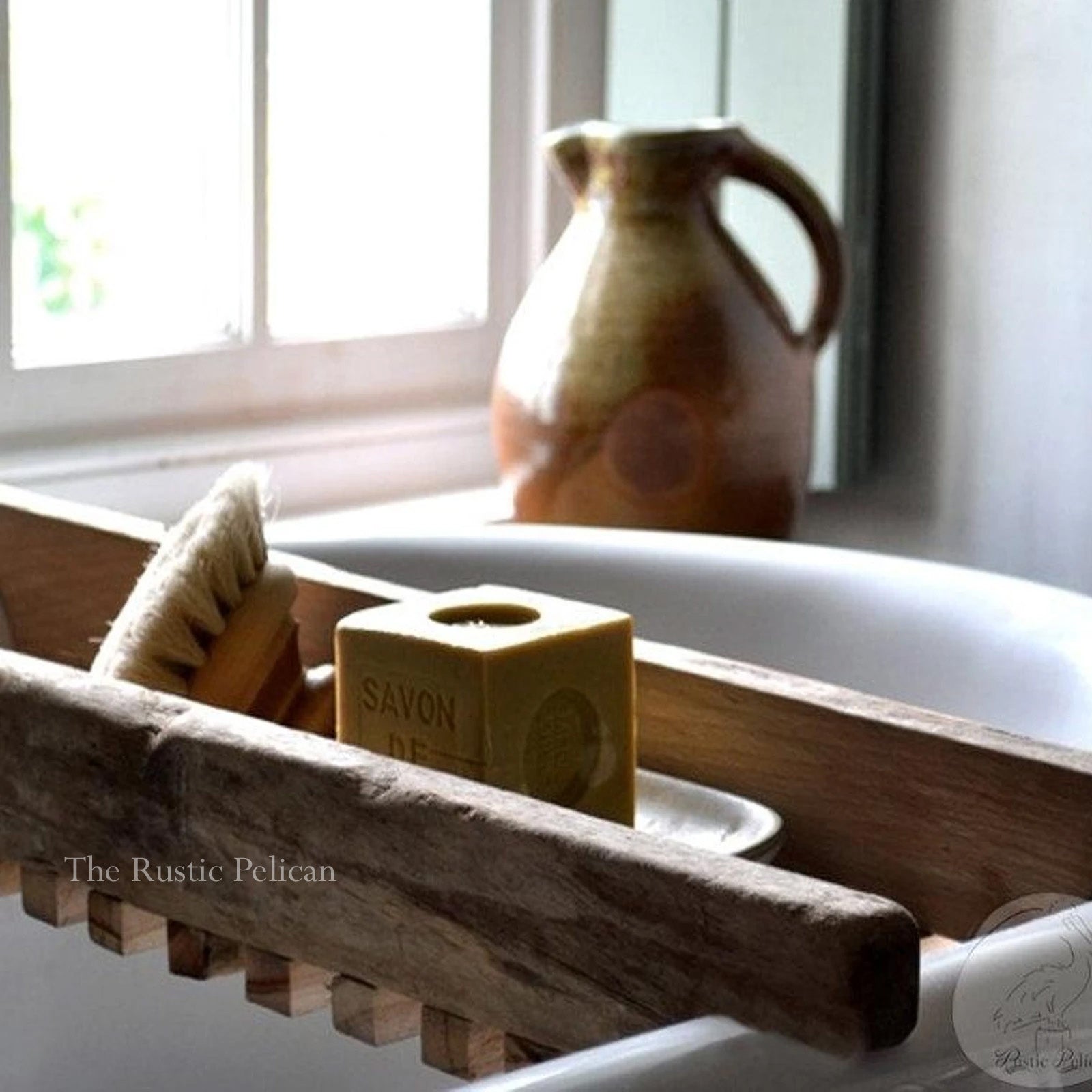 Bath Tray, Shower Caddy, Modern Farmhouse, Primitive, Bathroom Decor - The  Rustic Pelican