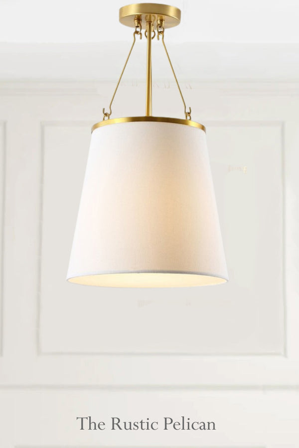 Modern Brass Metal Pendant Light -Rustic-Farmhouse-Free Shipping