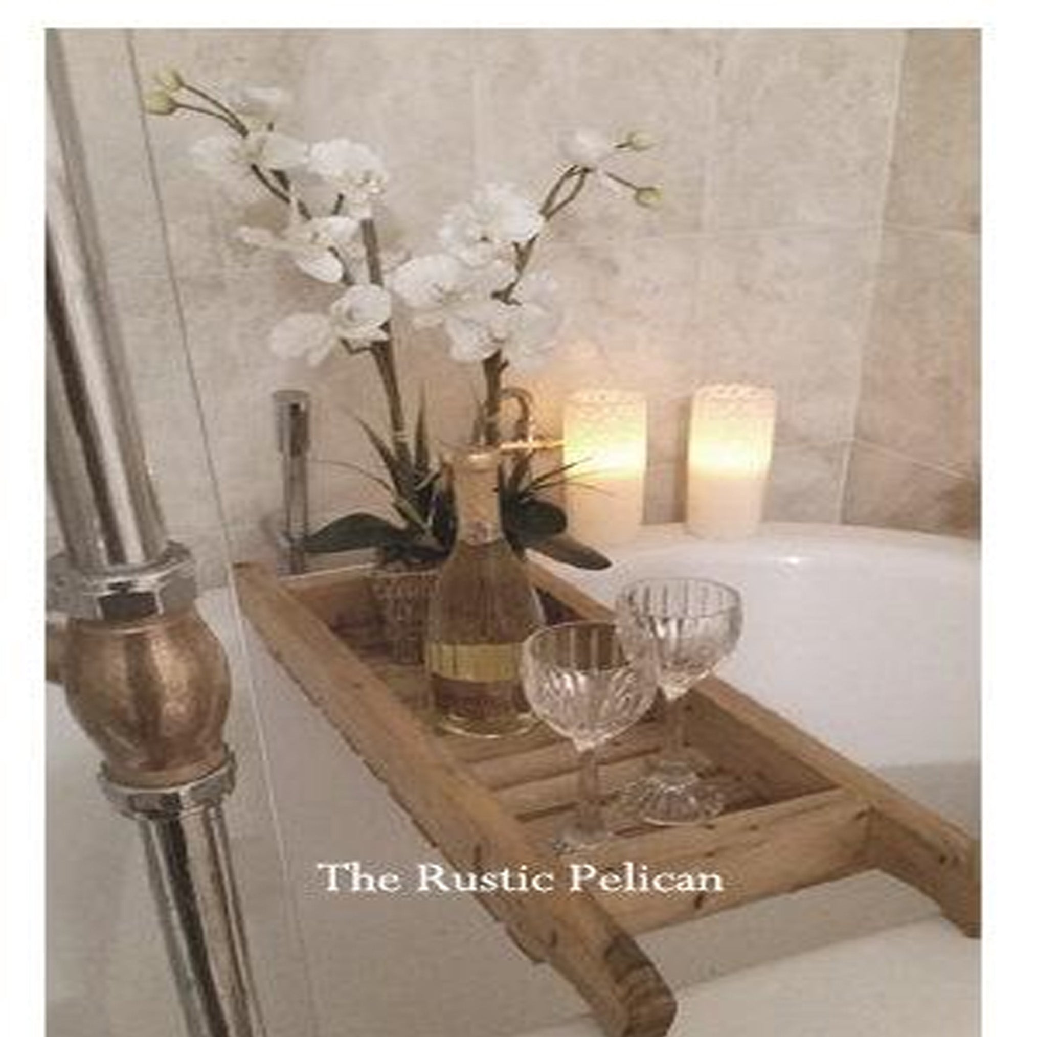 Bath Tray, Shower Caddy, Modern Farmhouse, Primitive, Bathroom