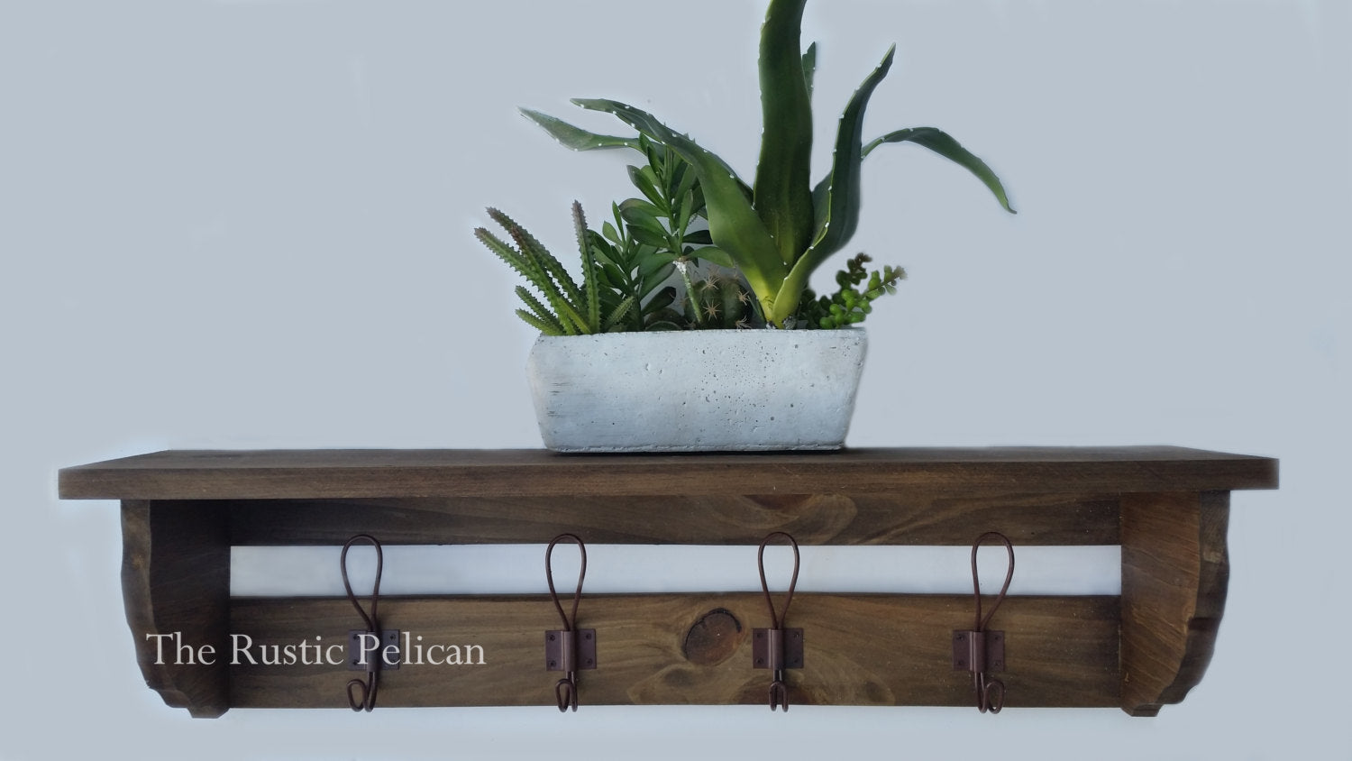 Reclaimed Wood Coat Rack and Shelf – Still and Bloom