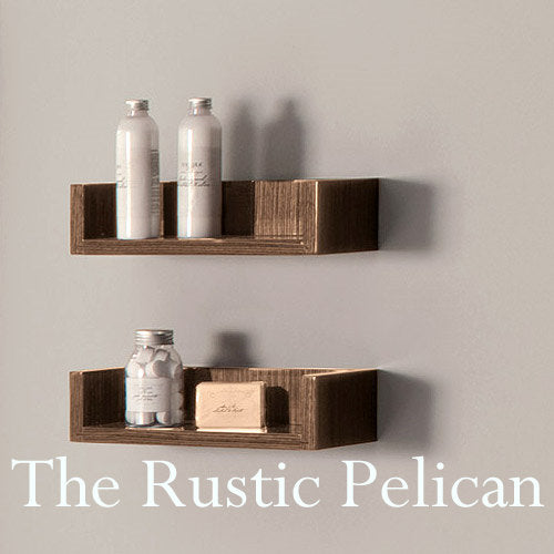 Modern Farmhouse, Rustic, Wood Bath Shelf, Beach Decor, Nautical. Free  Shipping - The Rustic Pelican