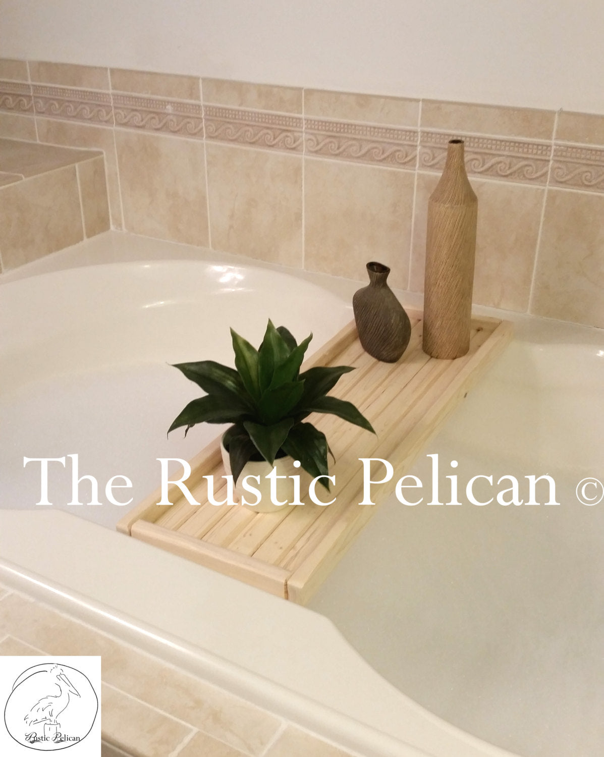 Bath Tray, Shower Caddy, Modern Farmhouse, Primitive, Bathroom Decor - The  Rustic Pelican