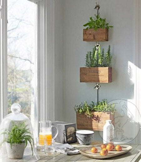 herb planter box kitchen