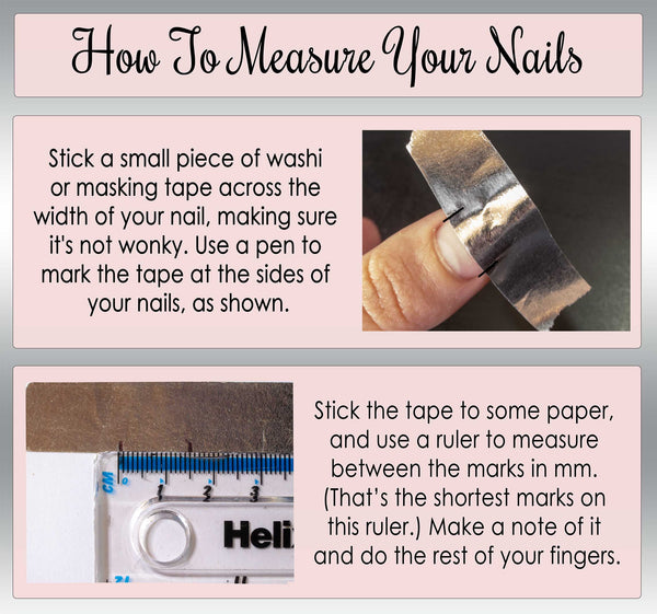 How To Measure Your Nails For False Nails Sarah S Sparkles Nails