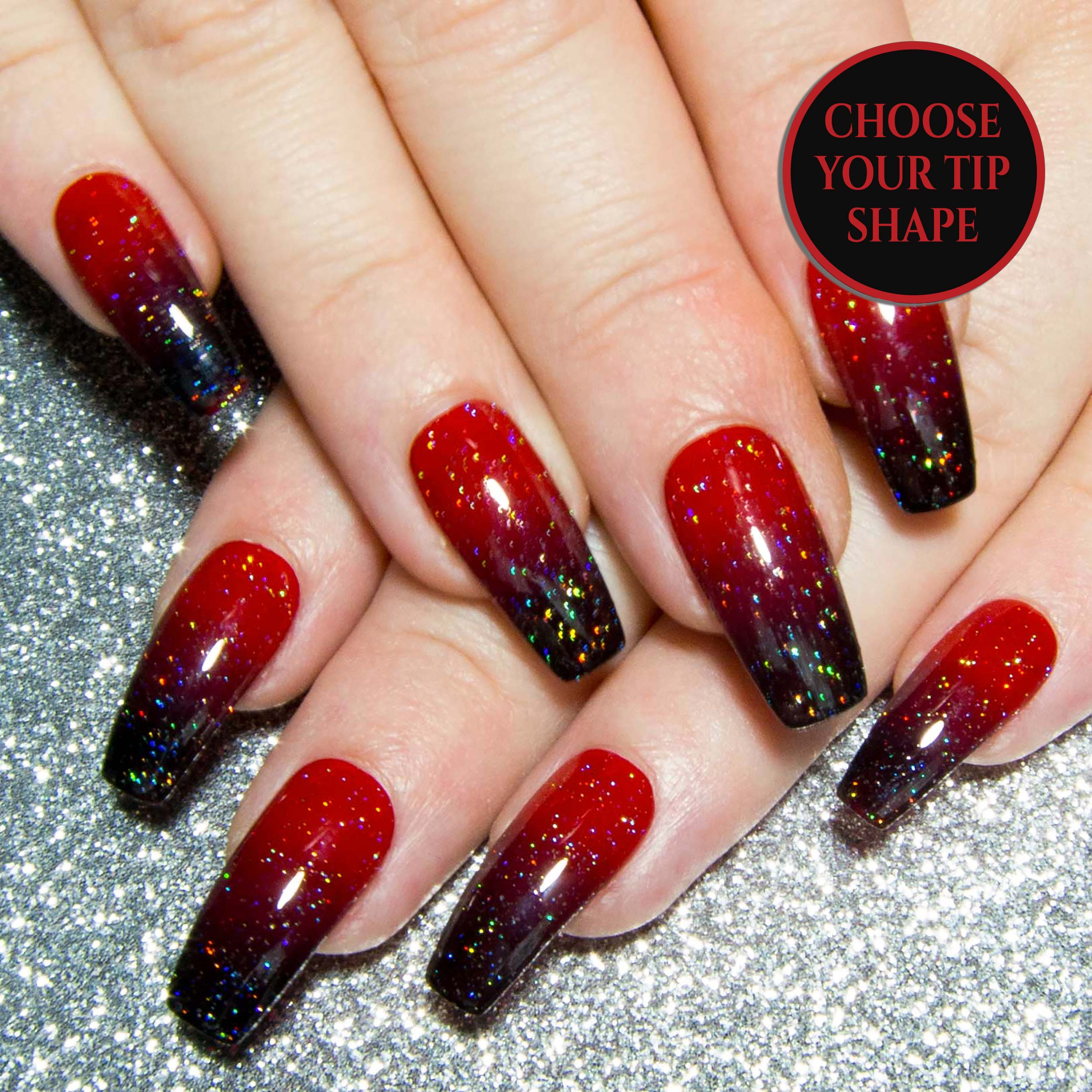 Red Black And Gold Stiletto Nails Nail And Manicure Trends