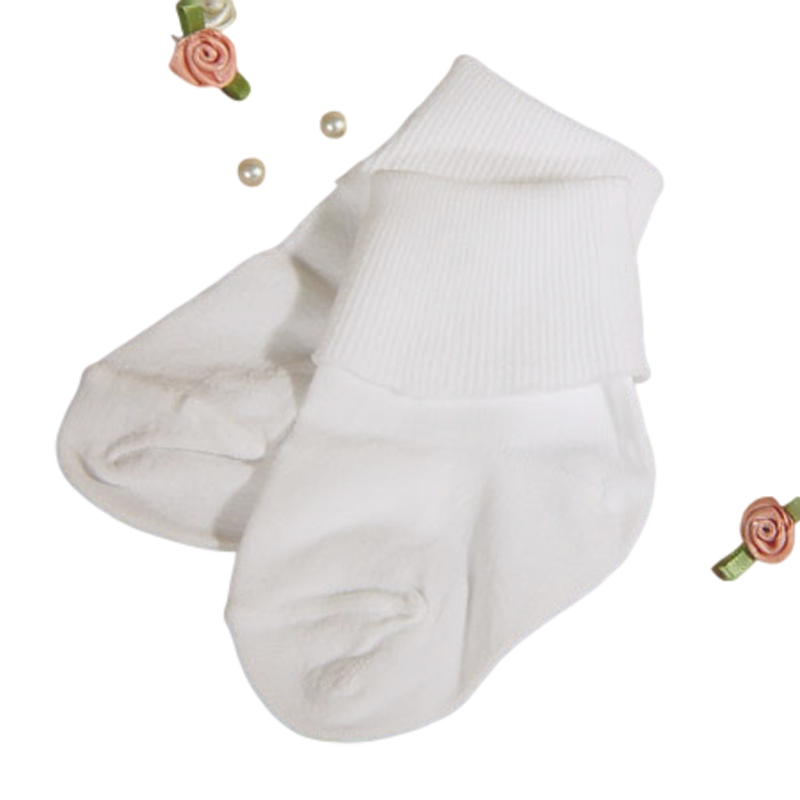 baby boy white dress socks