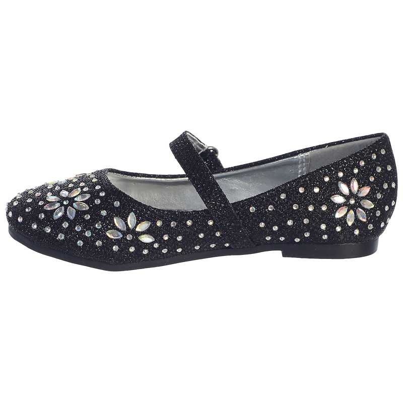 black sparkle dress shoes little girls