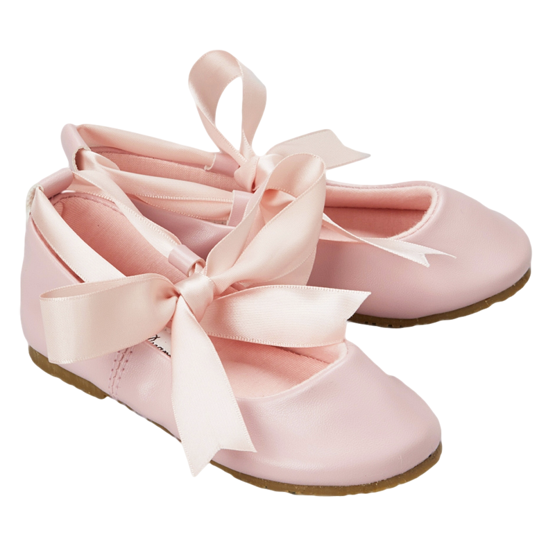 Pink Ballet Flats Girls Dress Shoes 