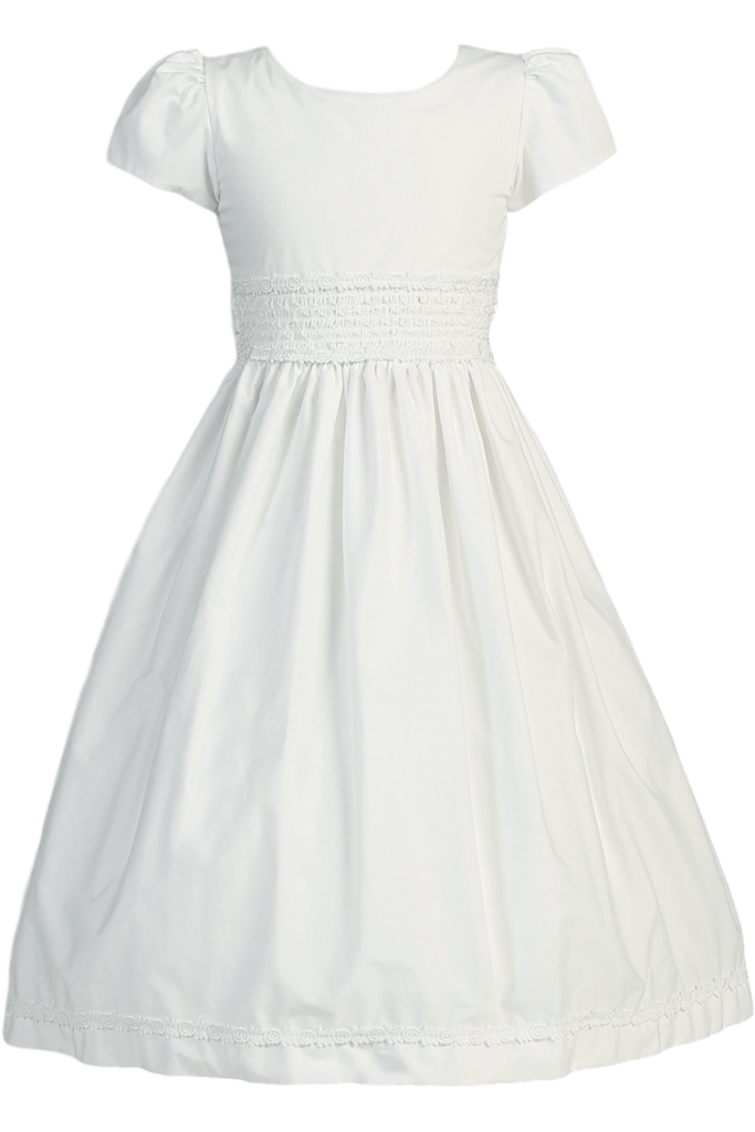 smocked communion dress