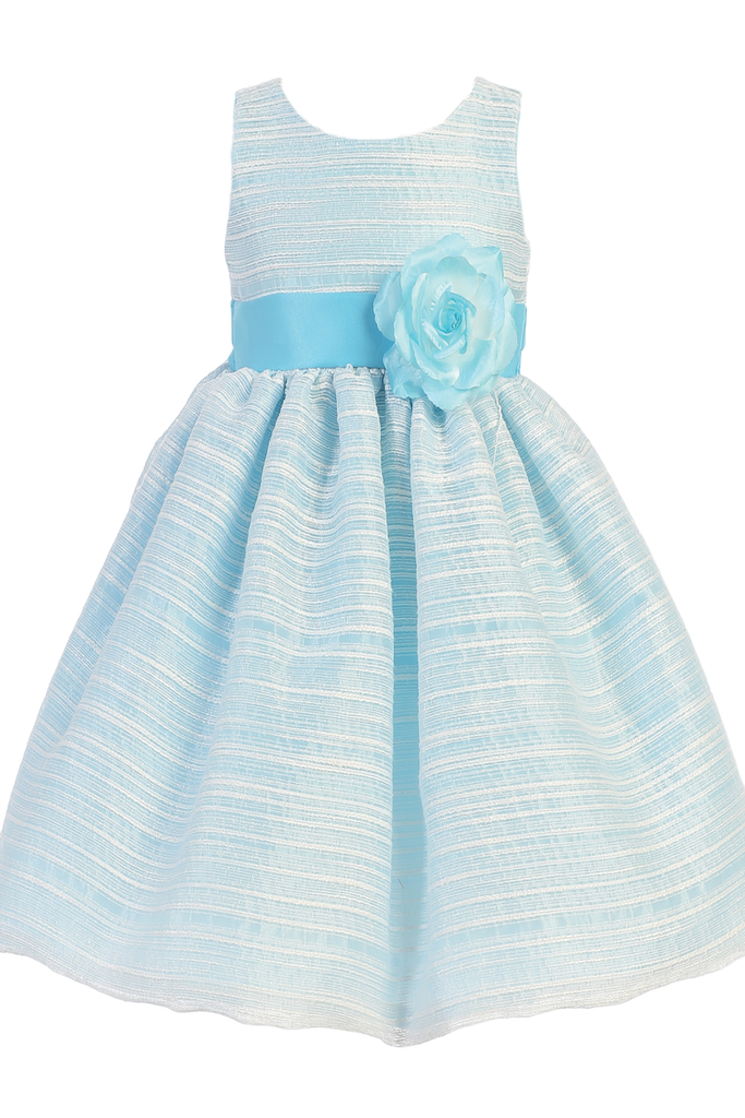 light blue satin sash