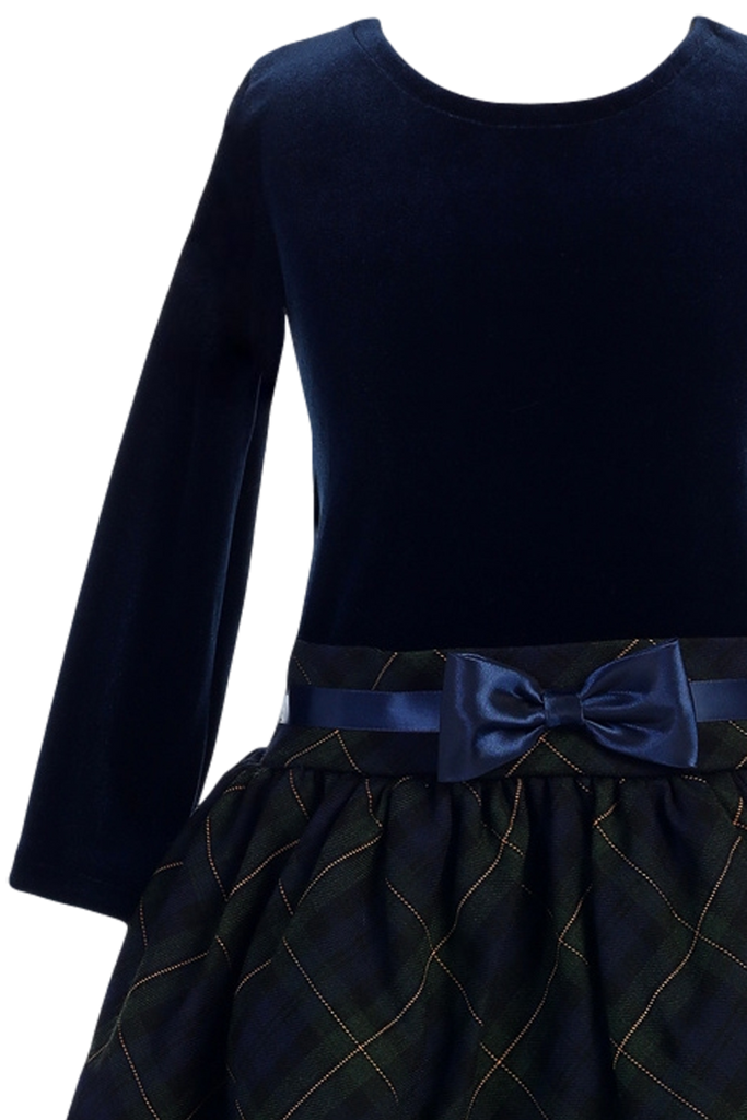 navy blue christmas dress girl