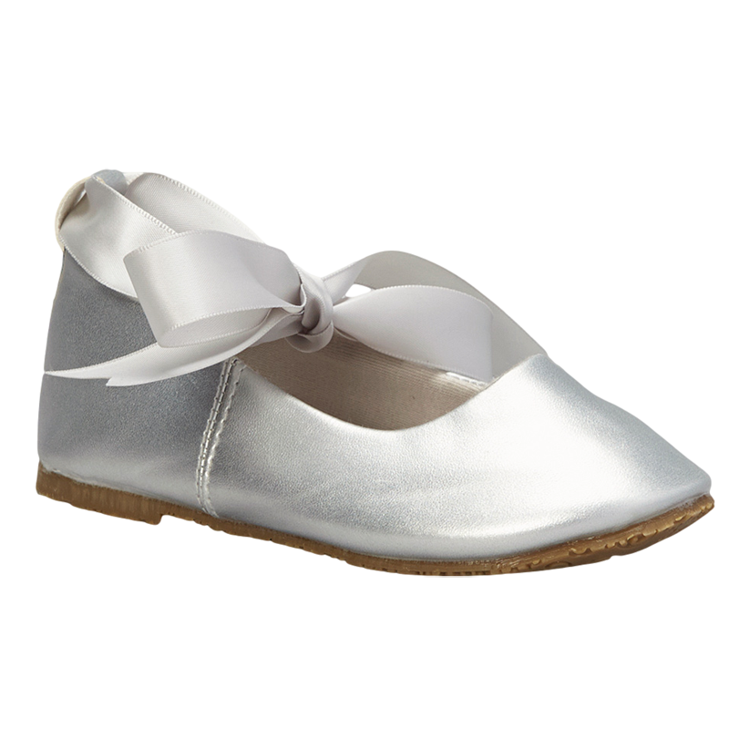 silver ballet flats for toddlers