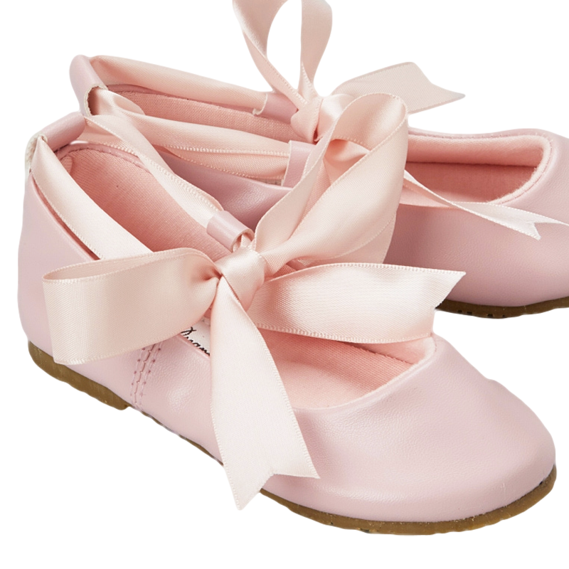 Pink Ballet Flats Girls Dress Shoes 