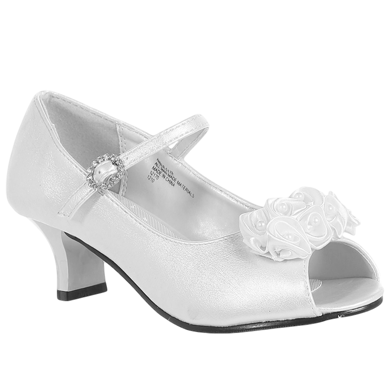 white shoes for girls with heels