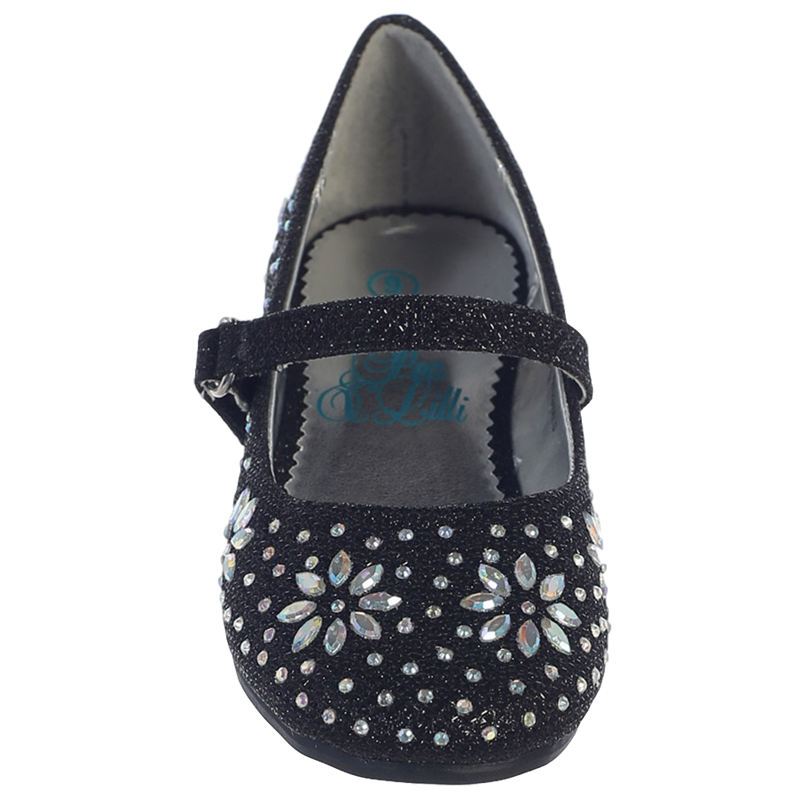 black sparkle dress shoes little girls